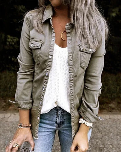 Fashionable Women's Classic Denim Jacket