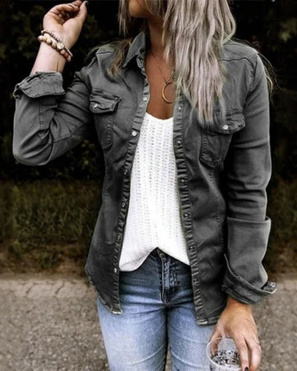 Fashionable Women's Classic Denim Jacket