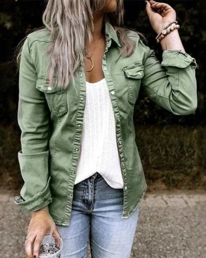 Fashionable Women's Classic Denim Jacket