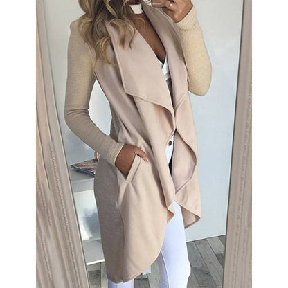 Slim Fit Solid Long Windbreaker Jacket