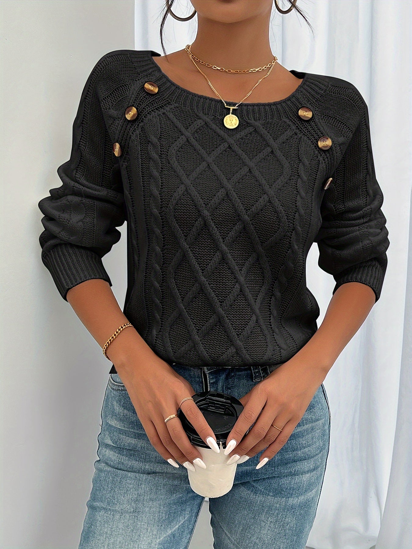 Comfortable Women's Round Neck Sweater