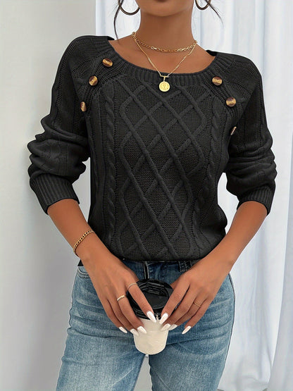 Comfortable Women's Round Neck Sweater