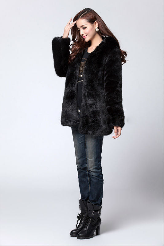 Women's Faux Fur Jacket Chic Elegance