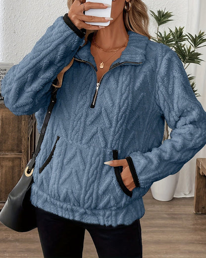 Lapel Dress Fluffy Women's Winter