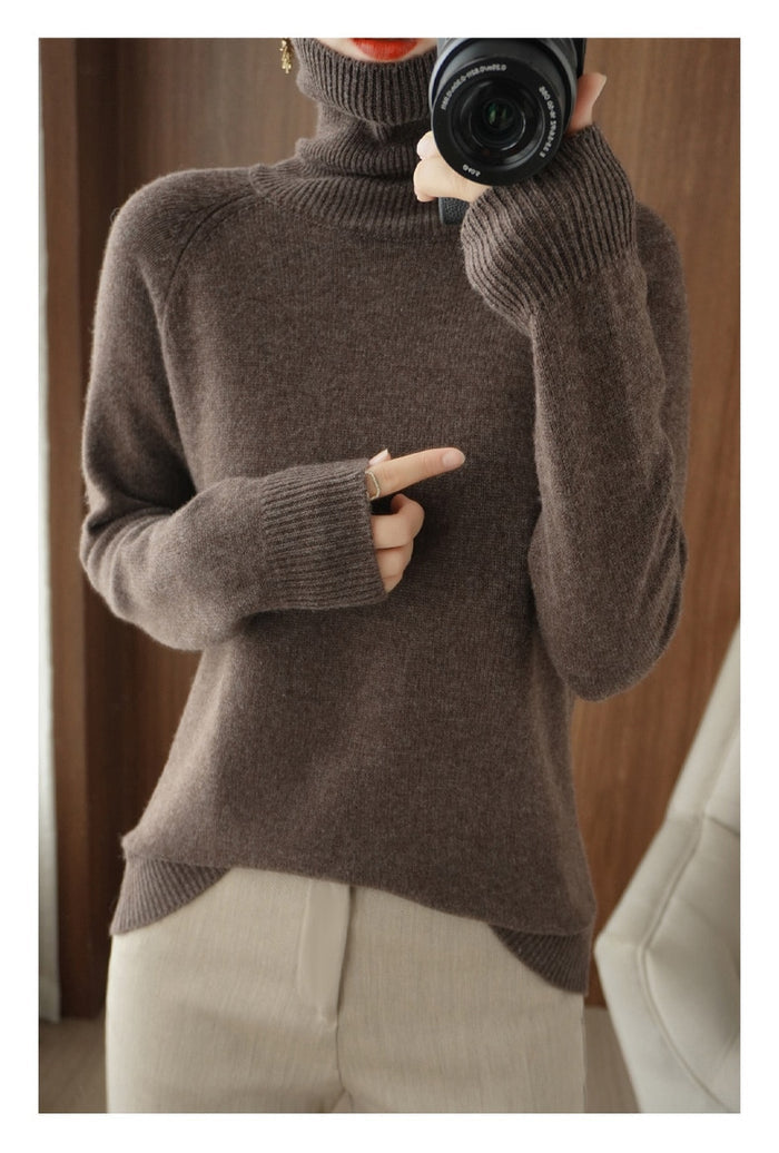 Comfortable Turtleneck Sweater Loose Fit