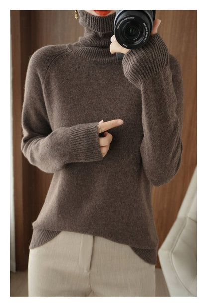 Comfortable Turtleneck Sweater Loose Fit