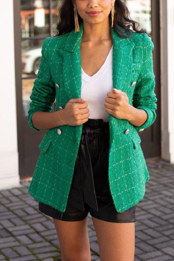 Fashionable Quilted Jacket Contrast Colors