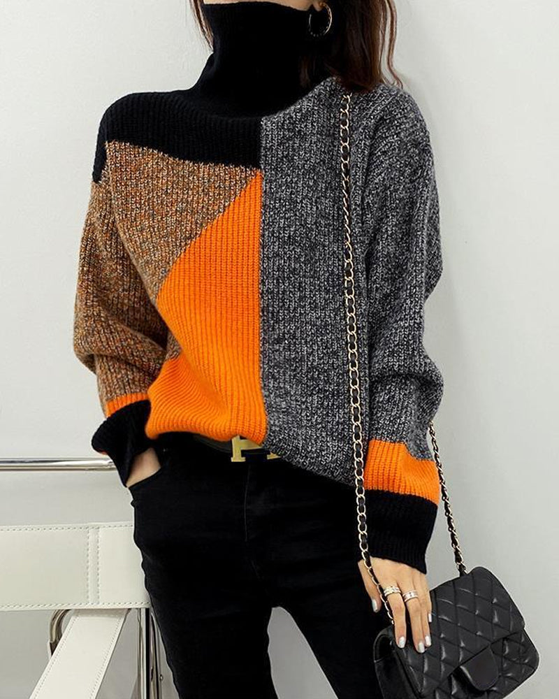 Stilvolle Pullover mit Stehkragen - IdealeKleiden