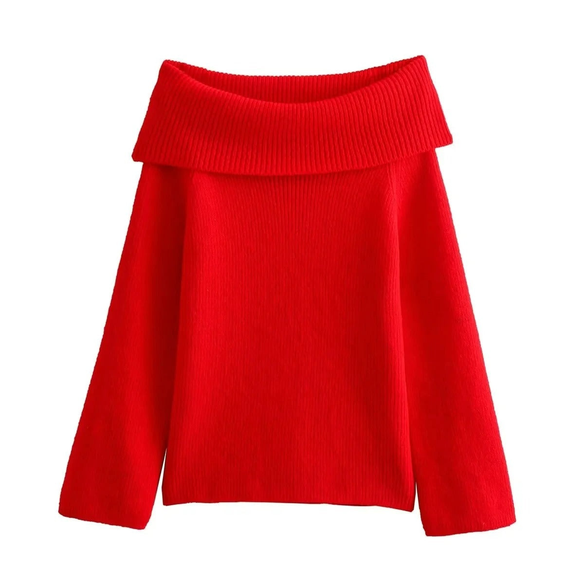 Soft Off-Shoulder Knitted Sweaters for Women