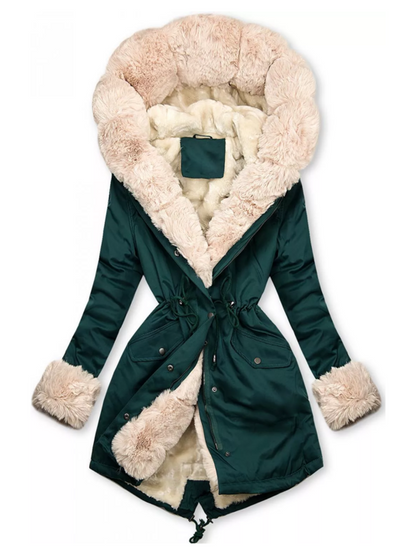 Padded Winter Jacket Soft Plush Lining