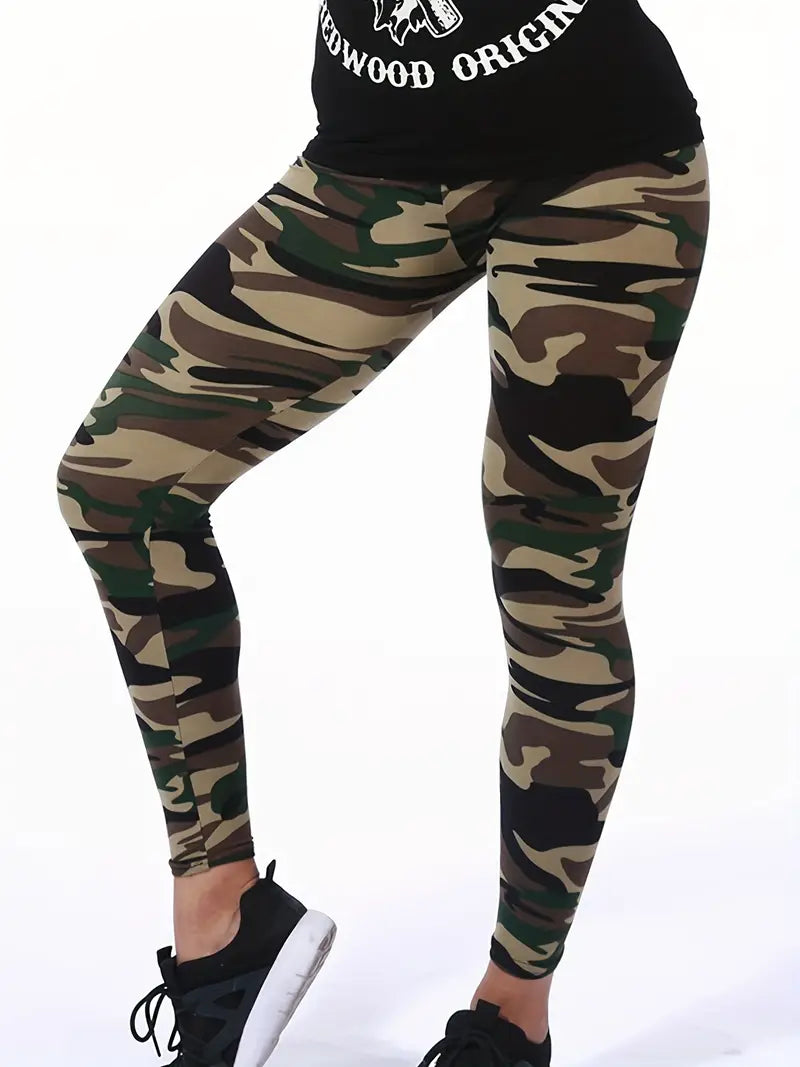 Aurora - Bequeme Camo-Hose Hochtailliert