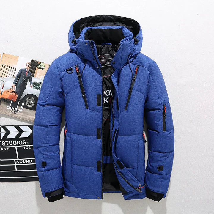 Eleganter Herren Wintermantel Schwarz