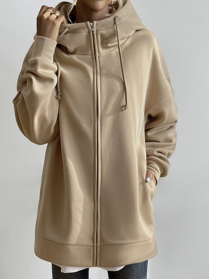 Sporty Hooded Jacket Comfortable