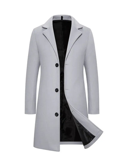 Men's Elegant Long Trench Coat
