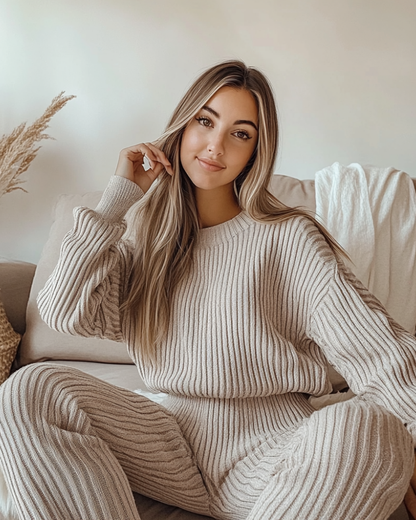 Bequeme 2-teilige Loungewear Damen Set - IdealeKleiden