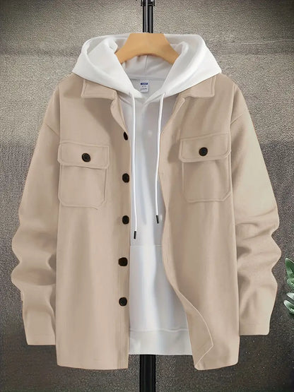 Casual Men's Jacket Long Sleeve Casual Style