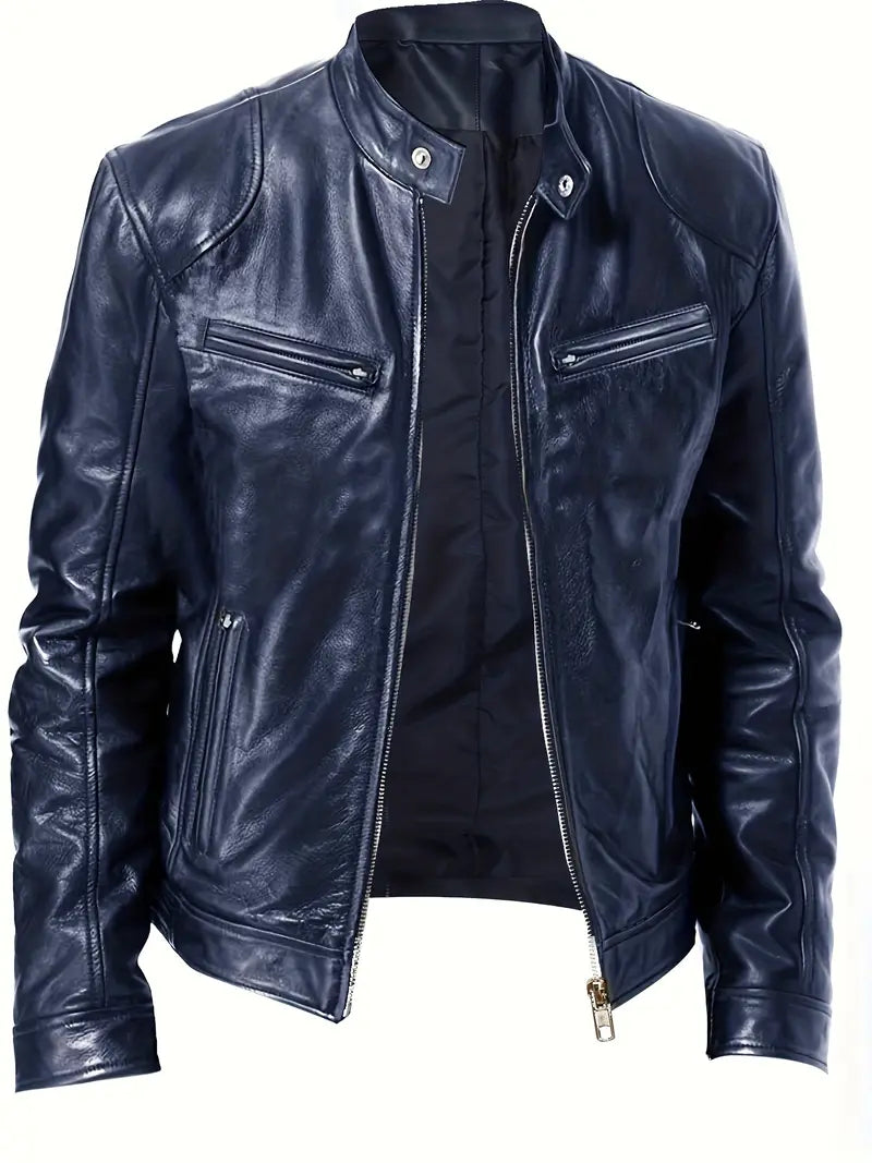 Men's Leather Motorcycle Jacket