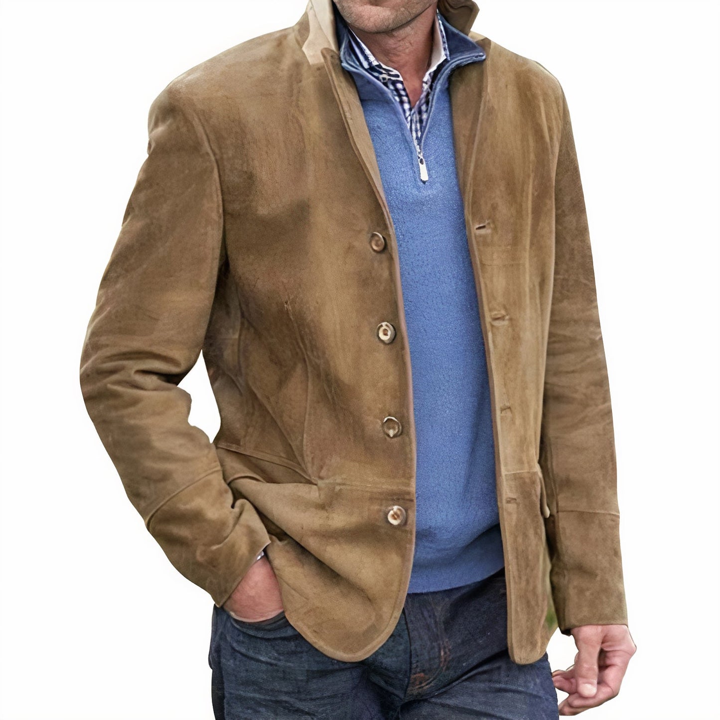 Herren Lederjacke Vintage Look - IdealeKleiden