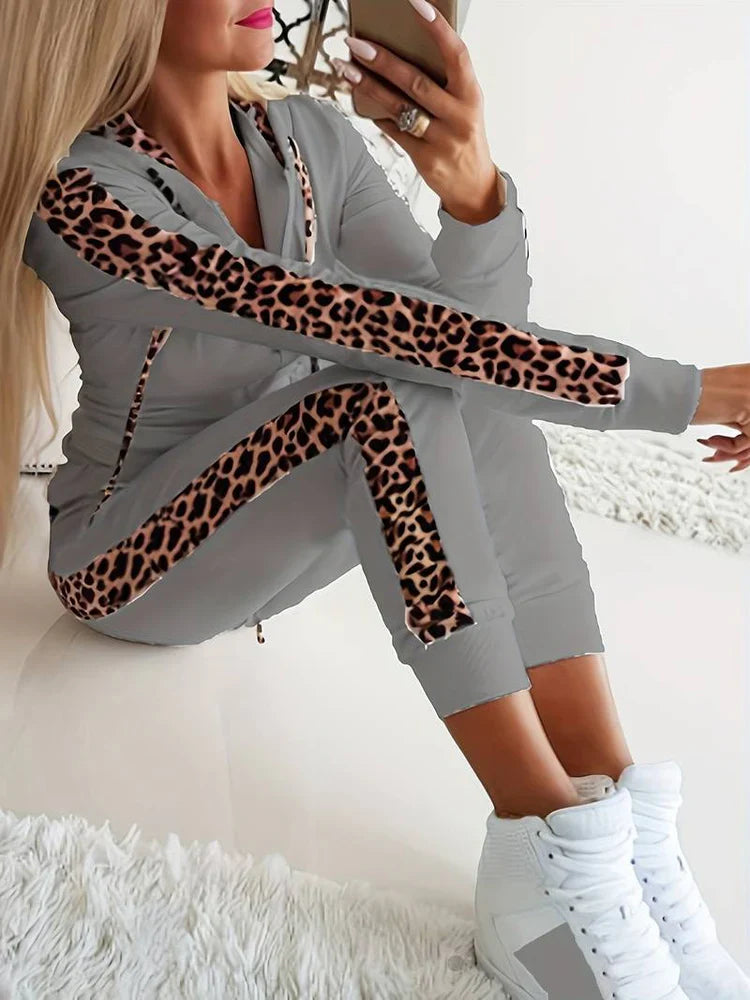 Women's Crush Tracksuit Leopard Print Warm