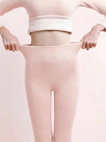 Women's Winter Fleece Trousers - Warm Body-Hugging Leggings