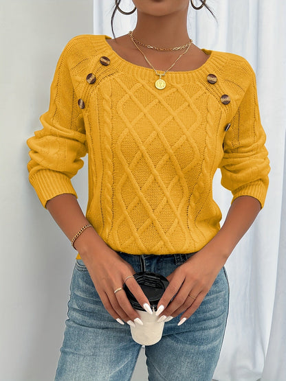 Comfortable Women's Round Neck Sweater