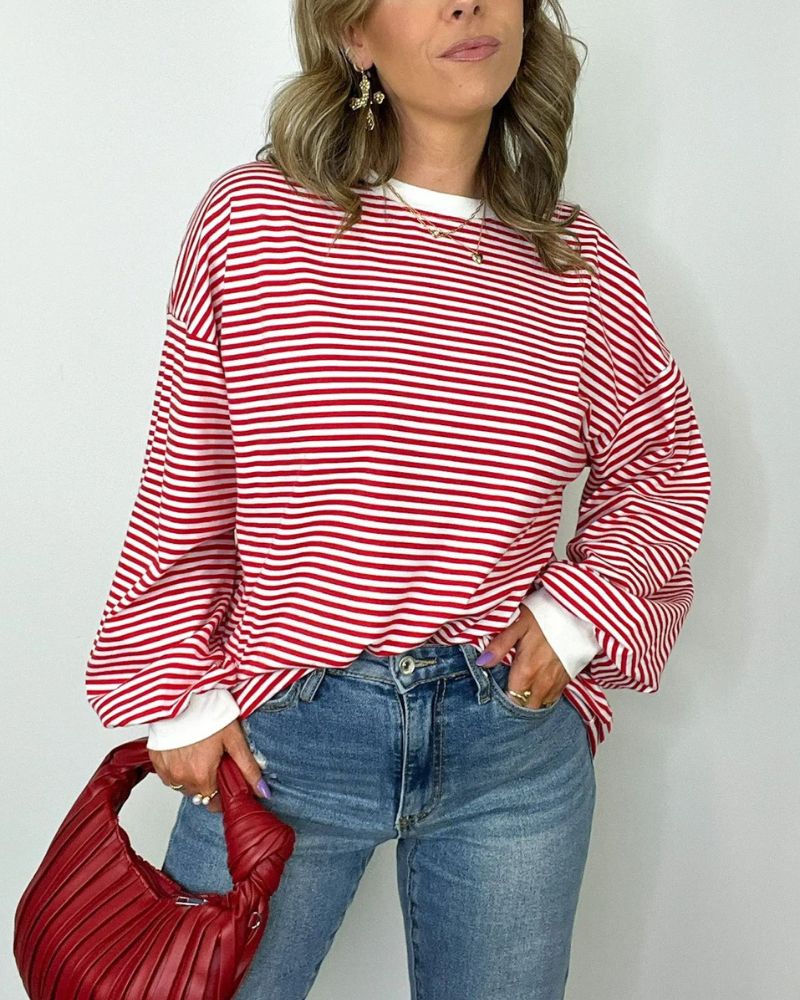 Stylish Oversized Striped Sweater