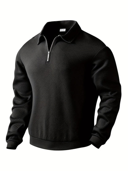 Men's Pullover 1/4 Zip Modern Style