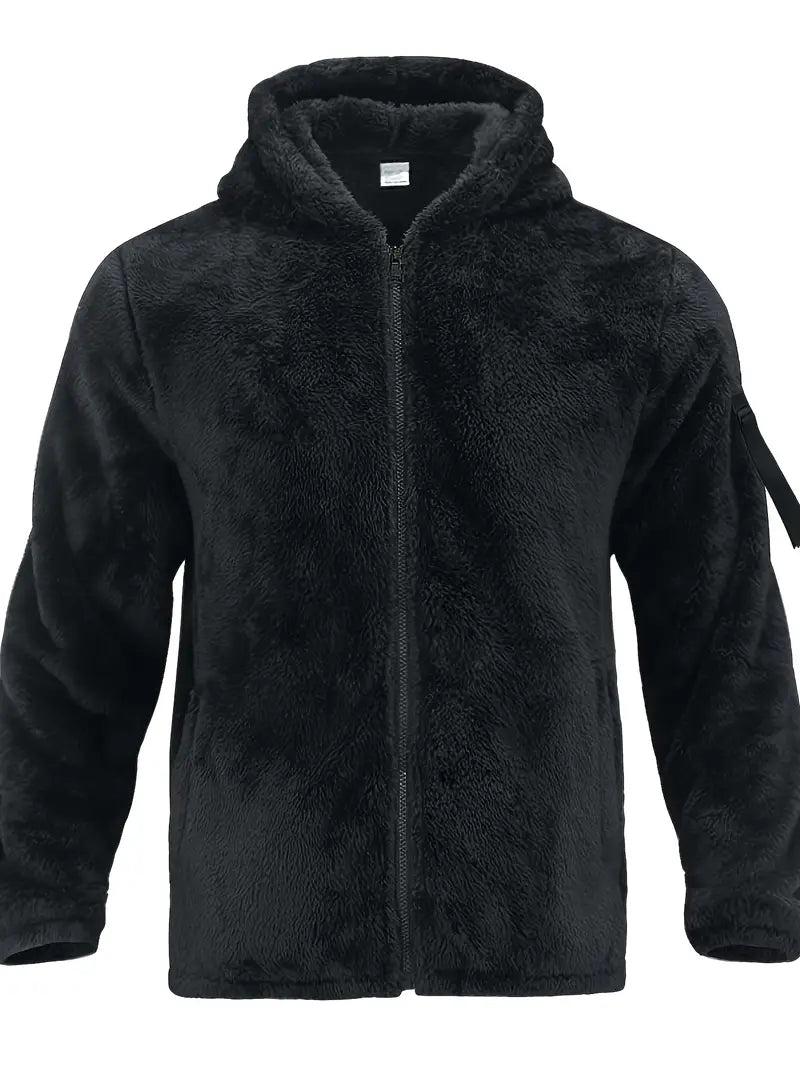 Men's Winter Jacket Fluffy Zipper