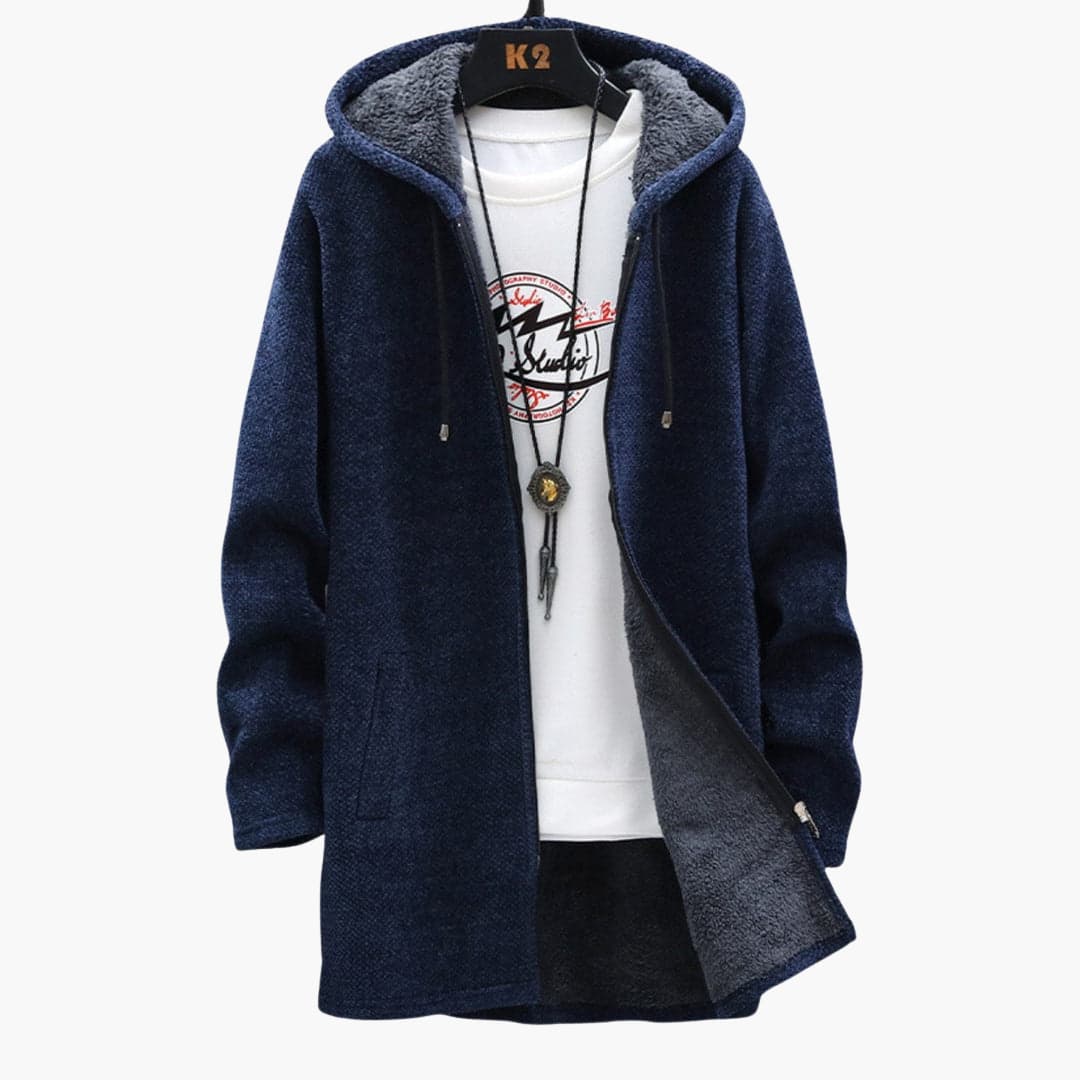 Long Fleece Jacket Women Hood Soft Comfortable