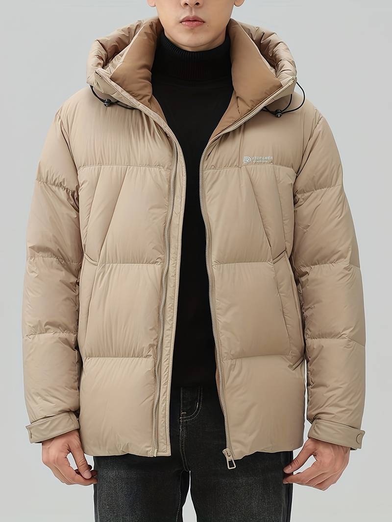 Stylish Men's Down Jacket Warm Waterproof