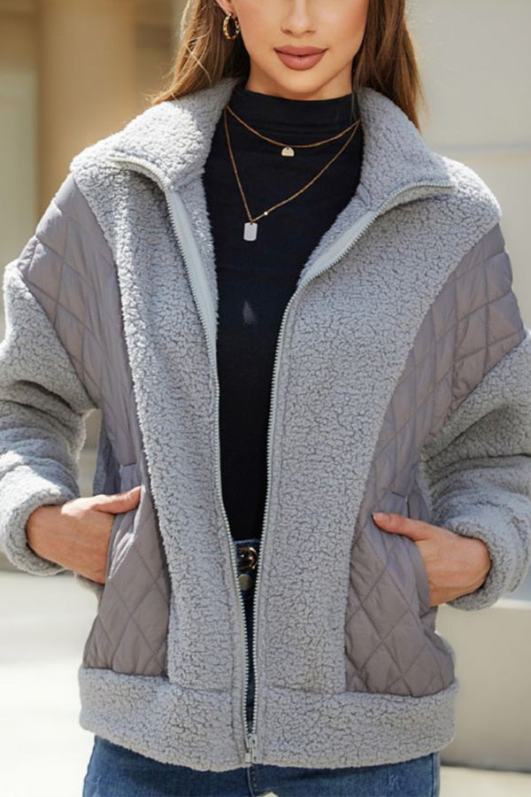 Soft Women's Cardigan Plush Jacket Long Sleeve