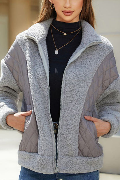 Soft Women's Cardigan Plush Jacket Long Sleeve
