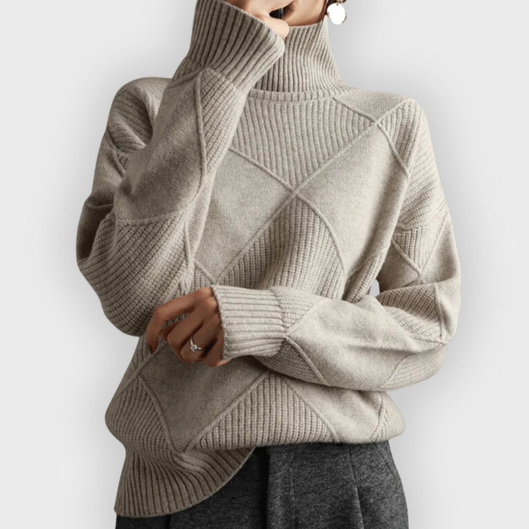 Soft Women's Turtleneck Sweater Elegant