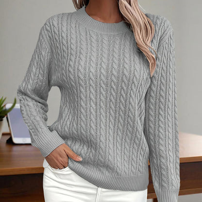 Stylish women's sweater with texture