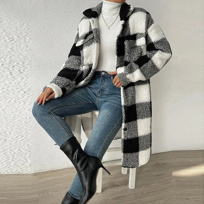 Cozy Overshirts | Plaid Fleece Shirt for Women
