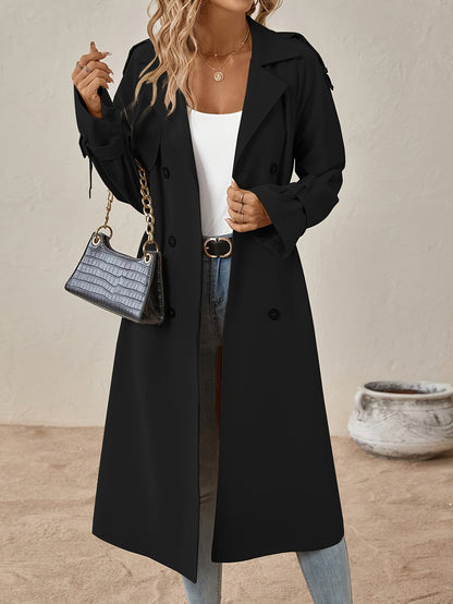 Women's Coat Long Sleeve Elegant Look Cotton