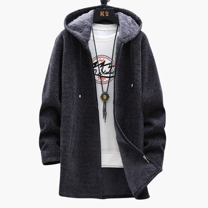 Long Fleece Jacket Women Hood Soft Comfortable