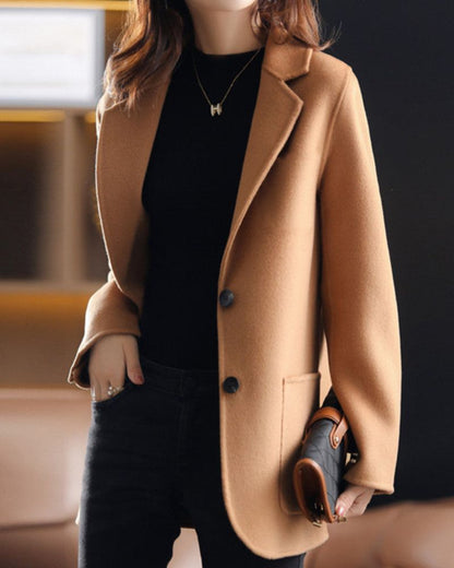Stylish Women's Coat Elegant Length