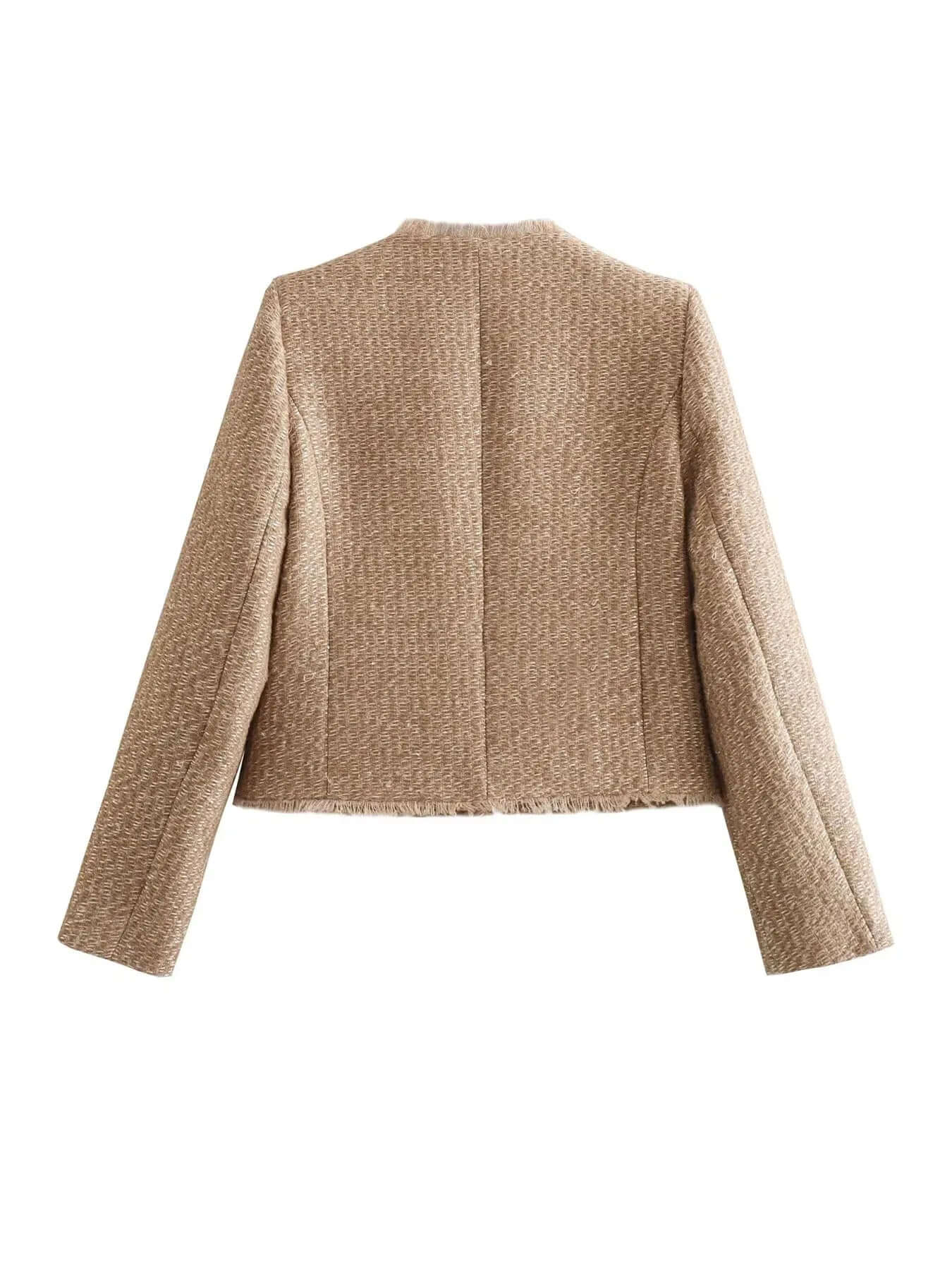 Elegante Damen Tweed Jackett - IdealeKleiden