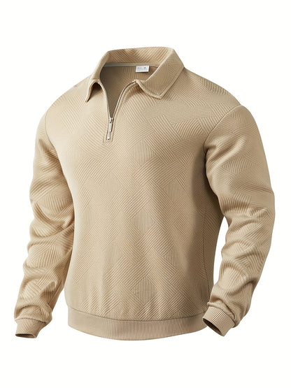 Men's Pullover 1/4 Zip Modern Style