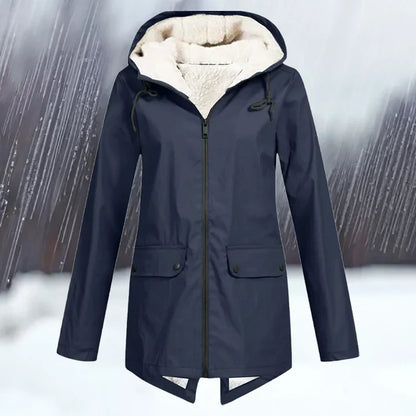 Waterproof Outdoor Jacket Hood Warm Insulated