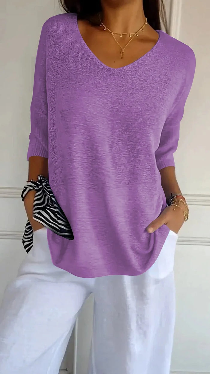 Women's Knitted Vest V-Neck Comfortable Elegant