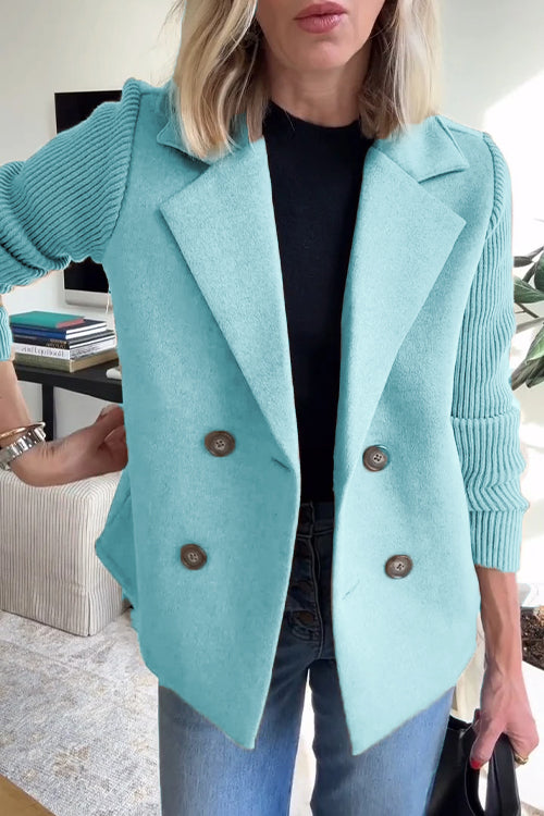 Elegant Women's Knitted Blazer