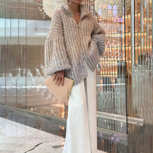 Bequeme Strickjacke Lässig Chic - IdealeKleiden