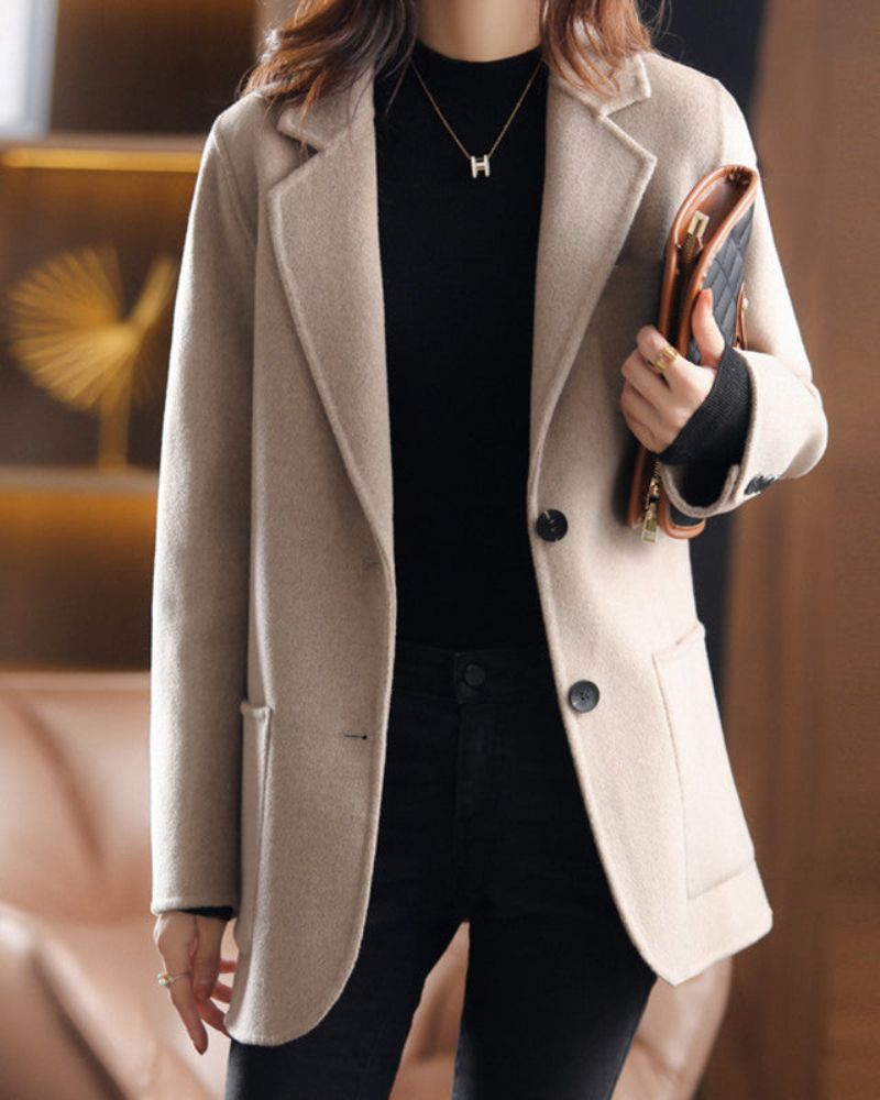 Stylish Women's Coat Elegant Length