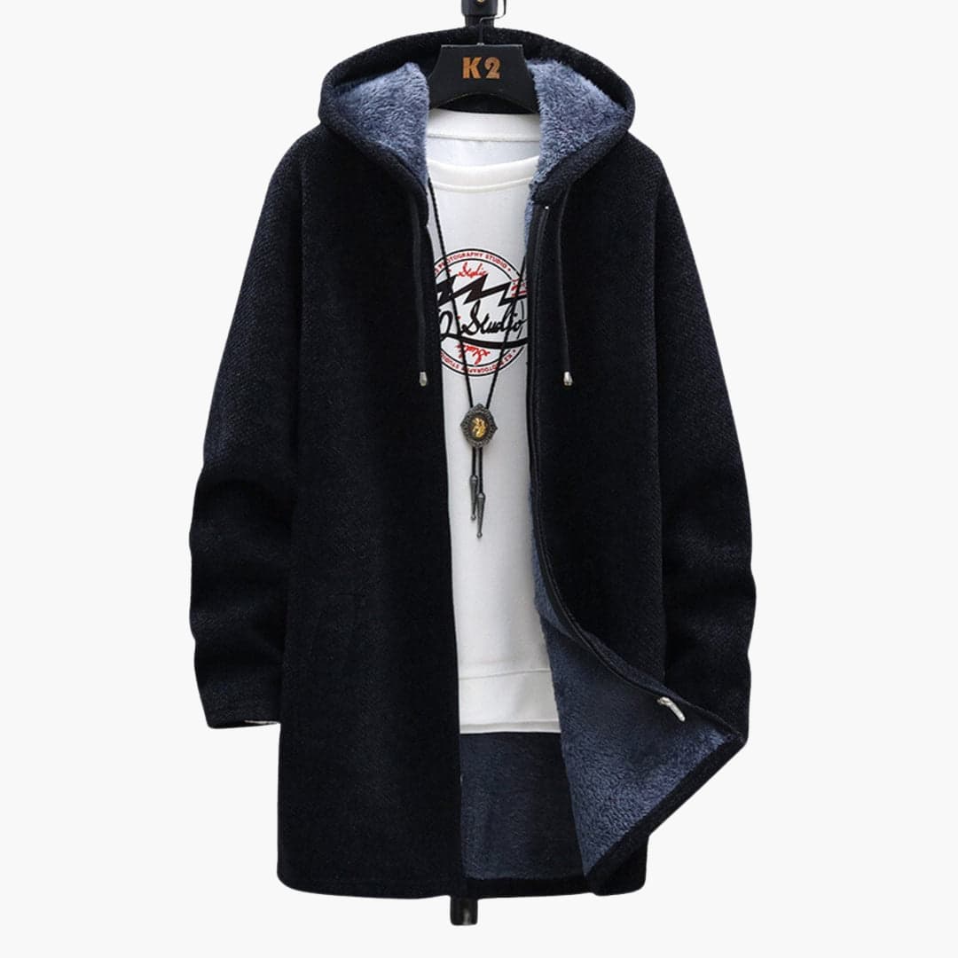 Long Fleece Jacket Women Hood Soft Comfortable