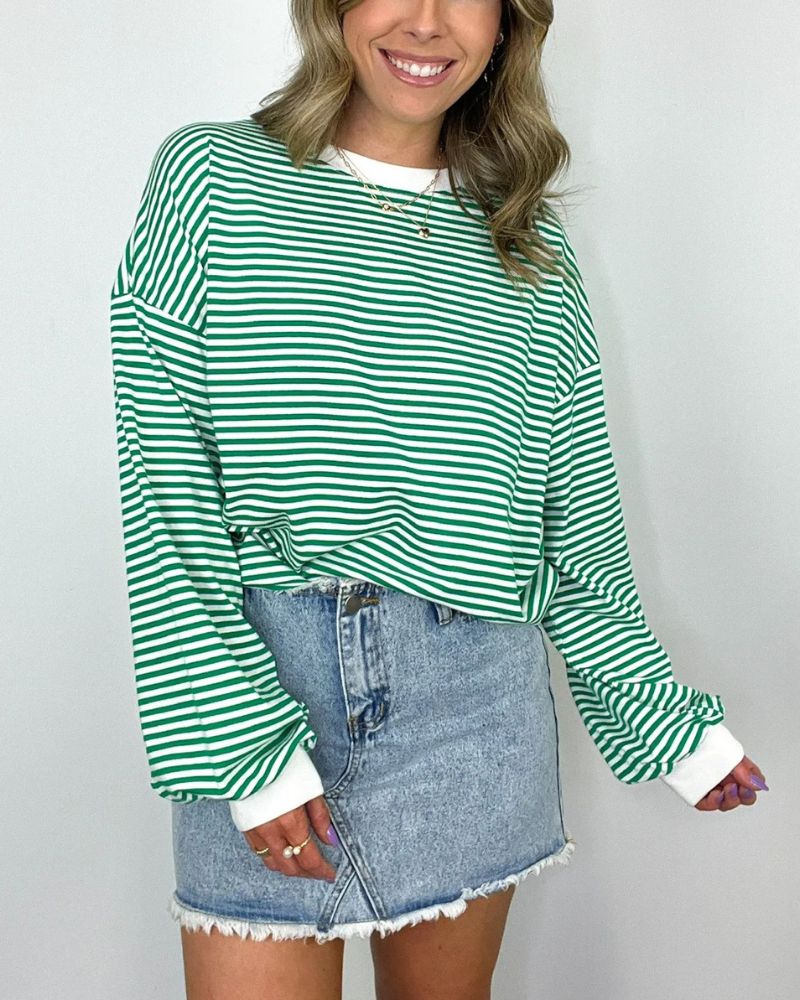 Stylish Oversized Striped Sweater