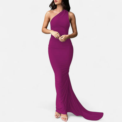 Women's Maxi Dress Elegant Off-Shoulder Design