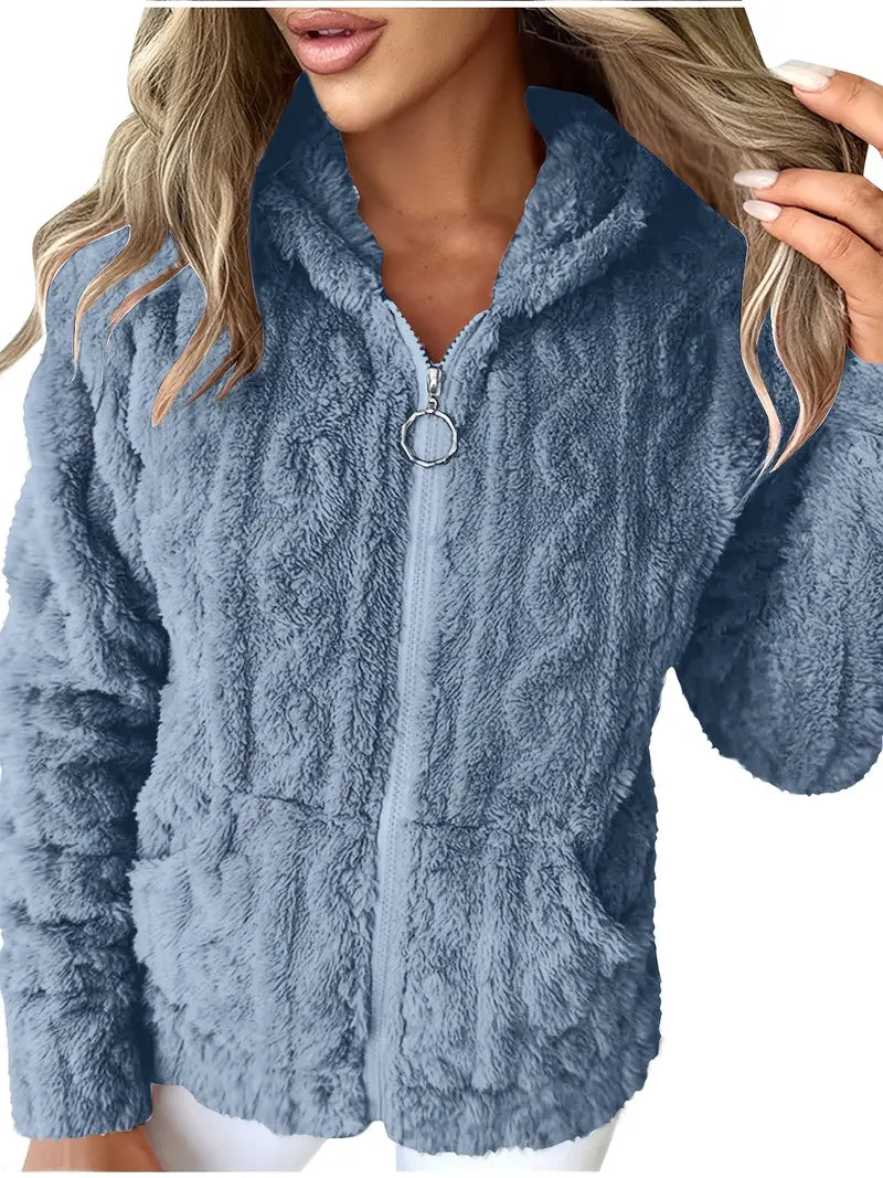 Hoodie Soft Comfortable With Zipper