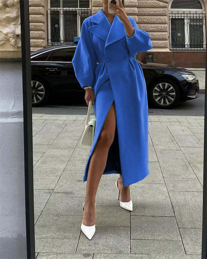 Vintage Wool Coat Retro Luxury Design